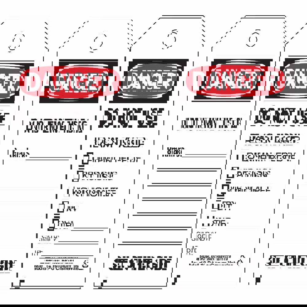 Accident Prevention Tag : Rectangle, 5.7